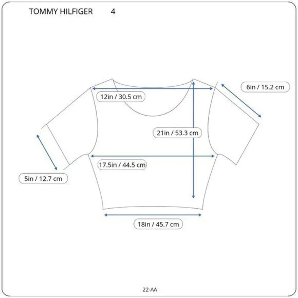Vintage Tommy Hilfiger Denim Jean Shirt Top Blouse Blue Short Sleeve‎ 4